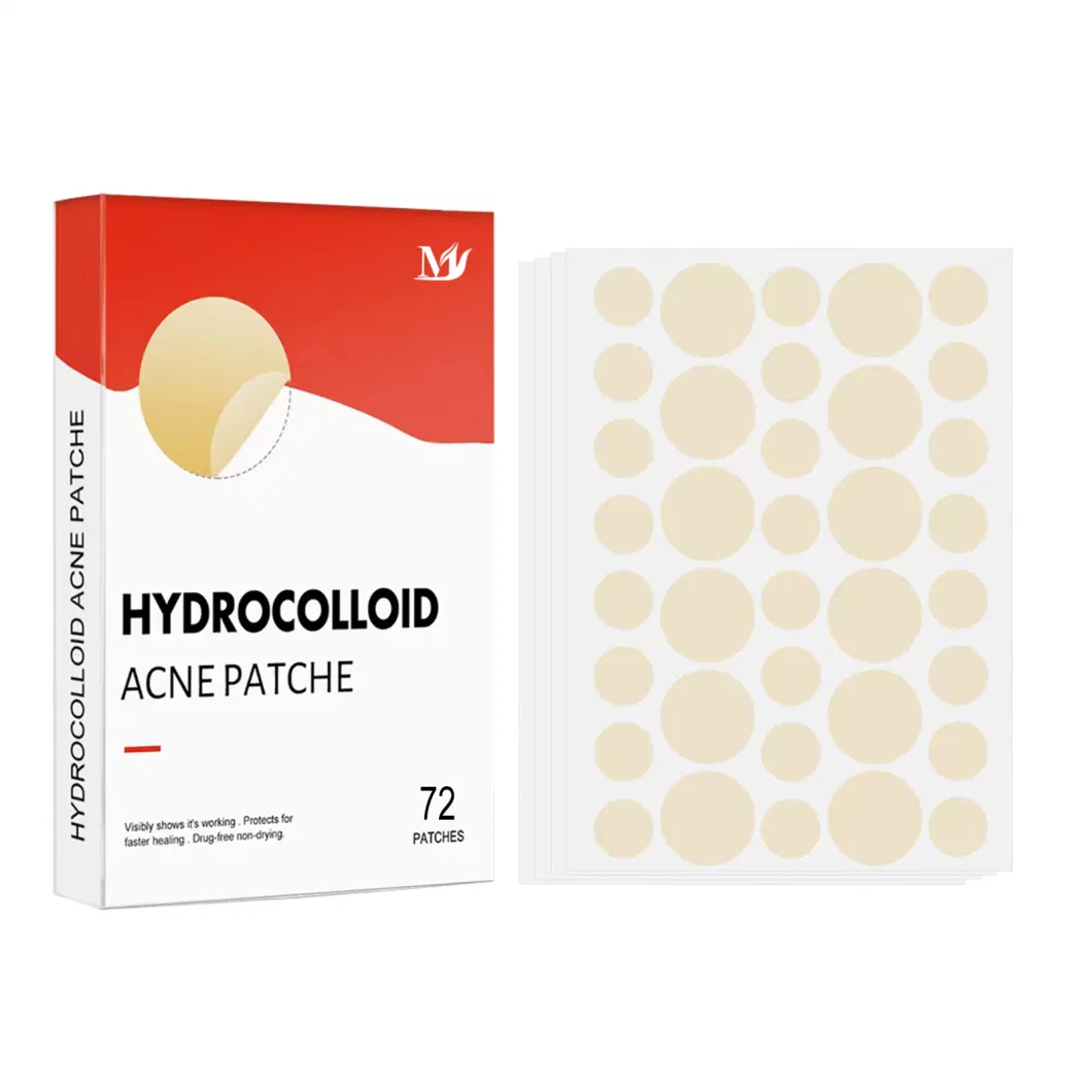 OEM Acne Skin Care 72 Patches Waterproof Hydrocolloid Acne Pimple Absorbing Cover&Blemish Spot